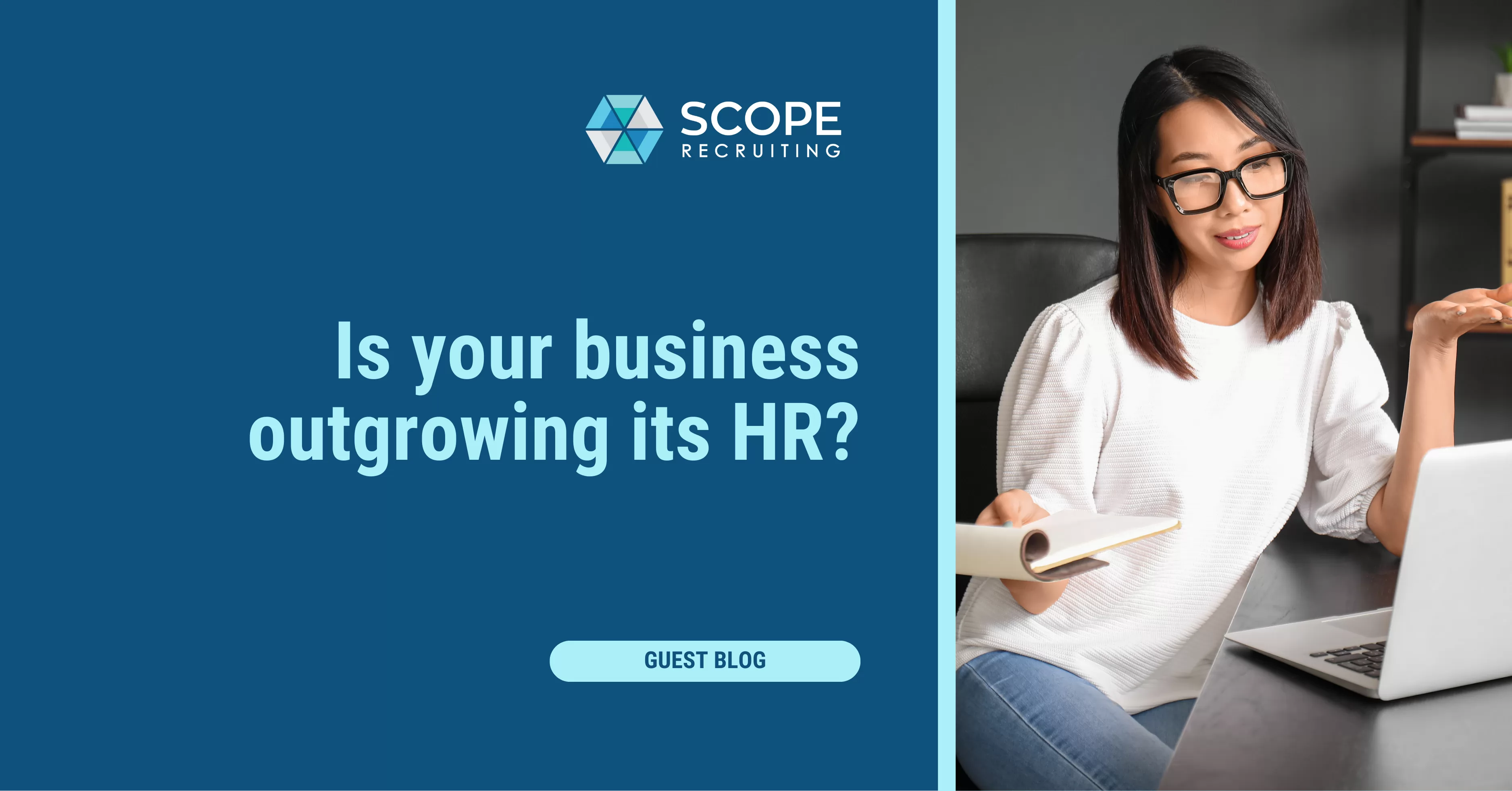 Businesswoman representing HR challenges for growing companies.