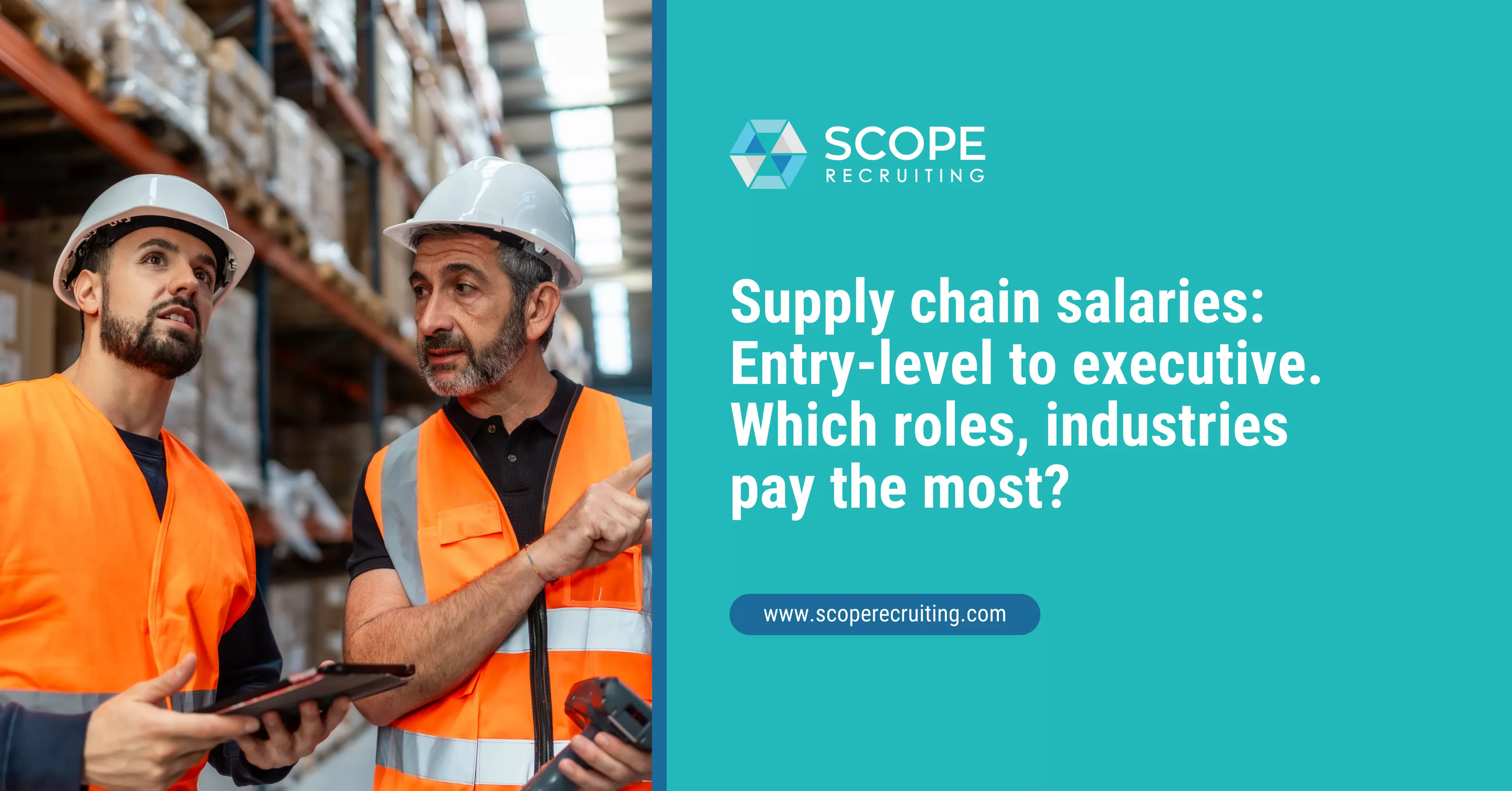 1 (Best)	Infographic detailing the 2026 Supply Chain Salary Guide, showing compensation ranges from Entry ($70K) to C-Suite ($500K+) across logistics, procurement, and operations.