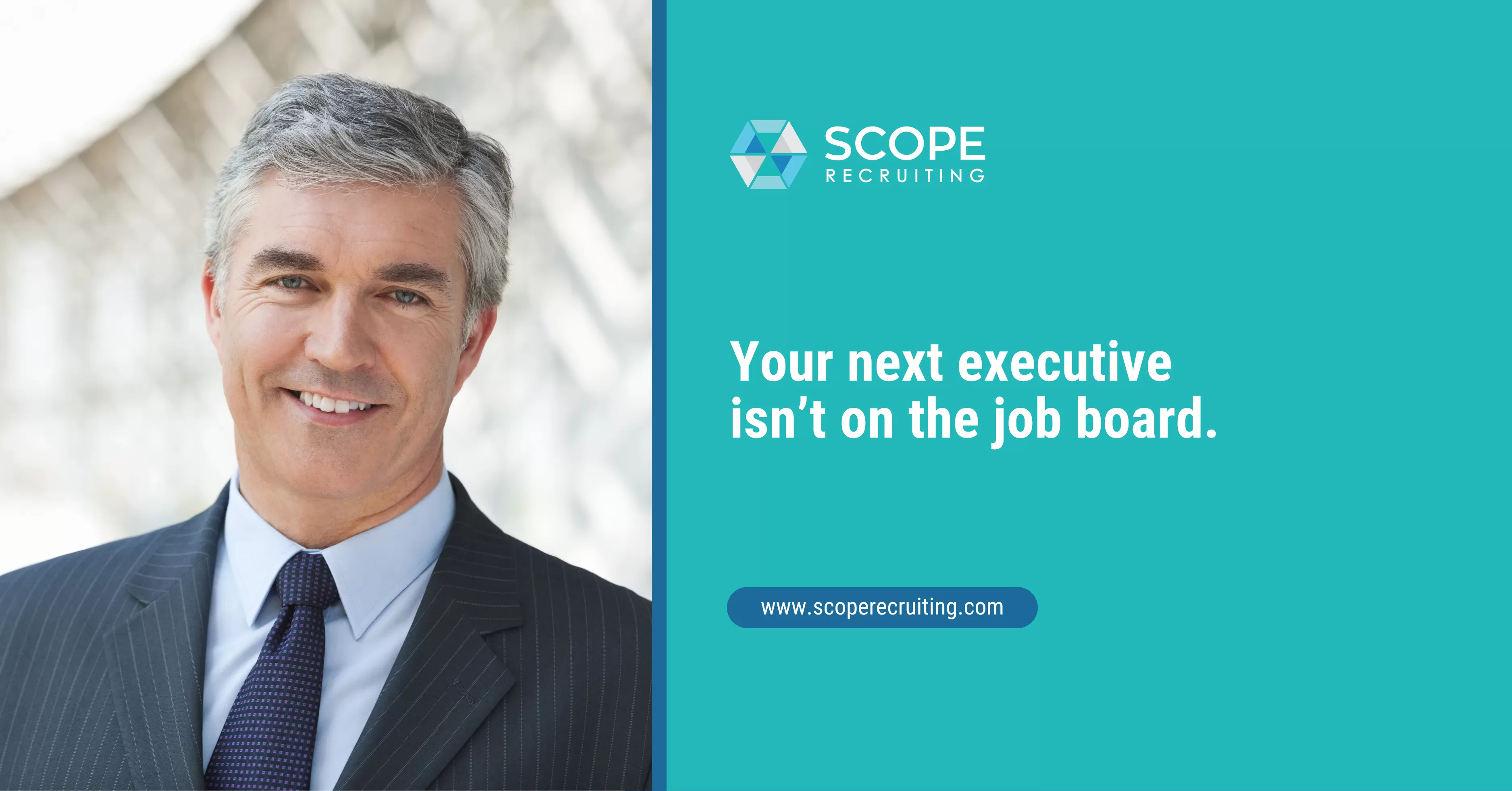 Executive supply chain leader in a suit representing passive executive talent