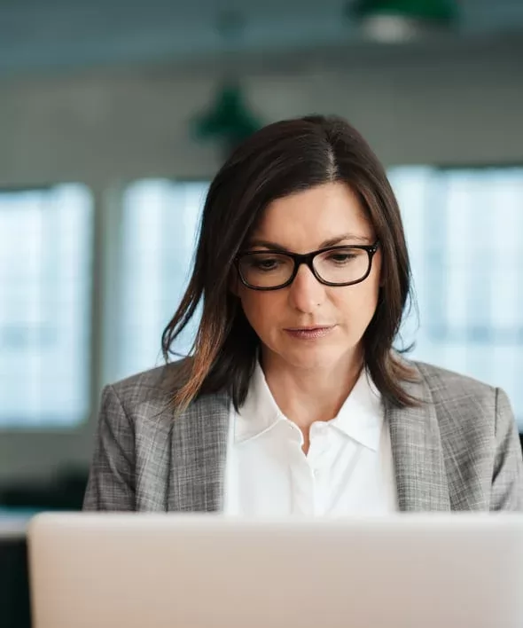 Procurement resume being reviewed by recruiter