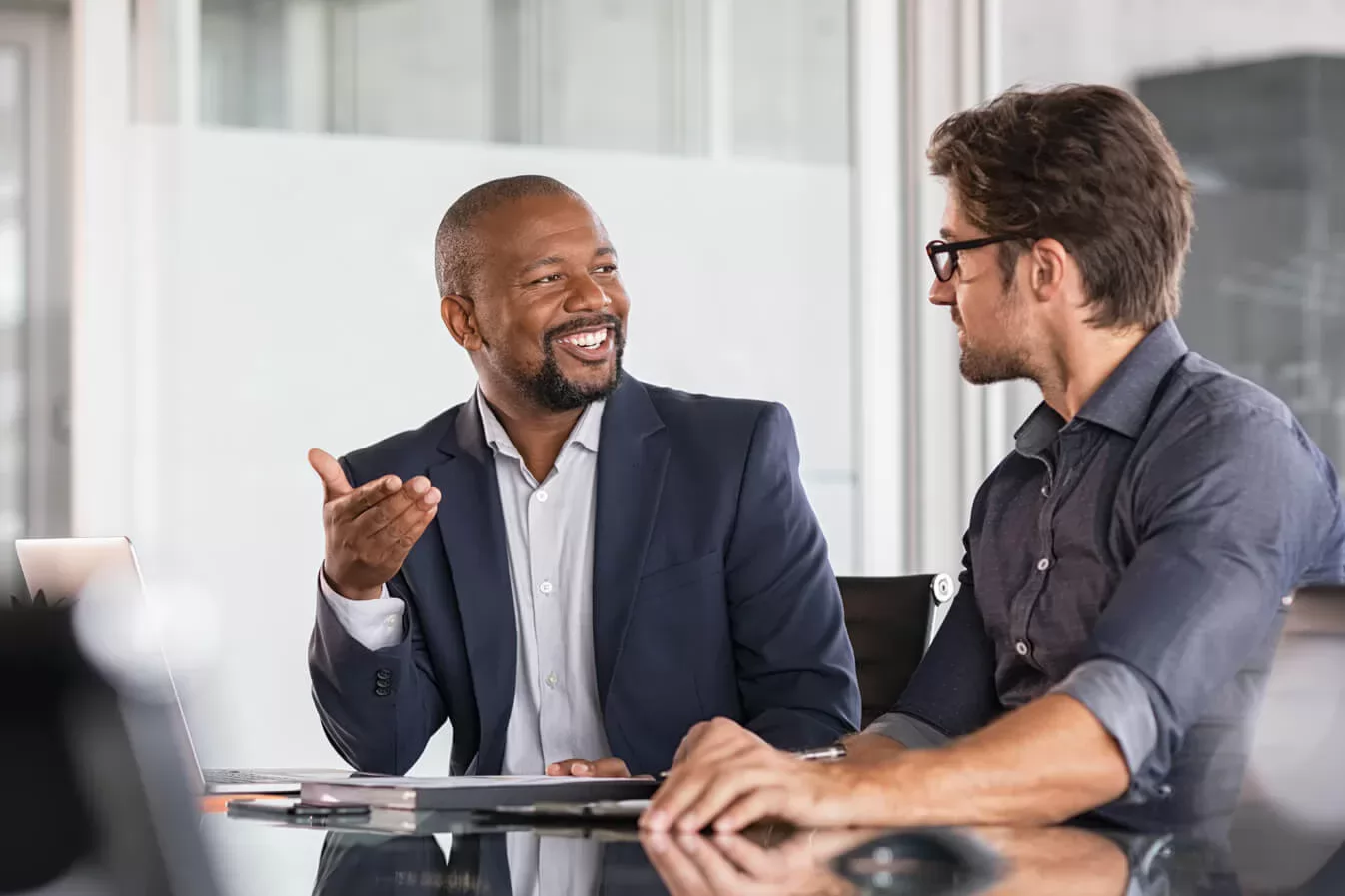 Procurement recruiter reviewing sourcing candidates