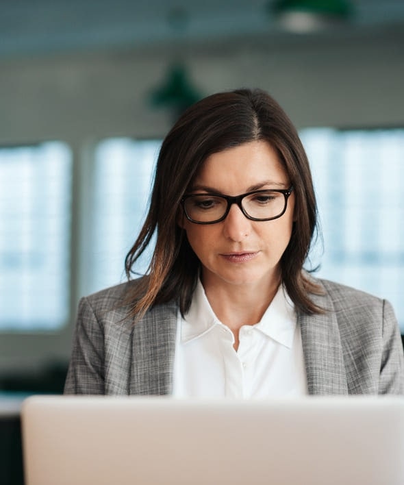 Procurement resume being reviewed by recruiter